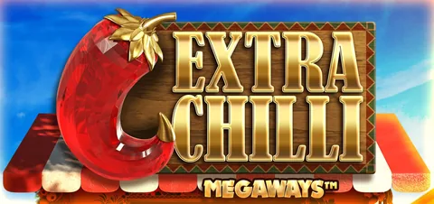 Extra Chilli için özgün tanıtım görseli: slot oyunu düzenini soyut geometrik desenle gösterir.