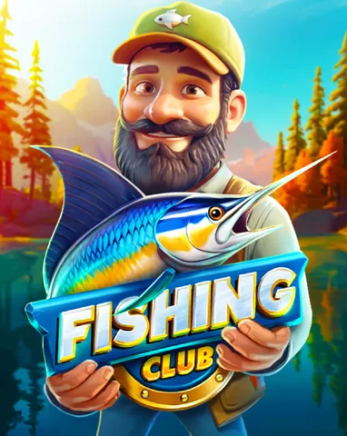 Fishing Club için özgün tanıtım görseli: slot oyunu düzenini soyut geometrik desenle gösterir.