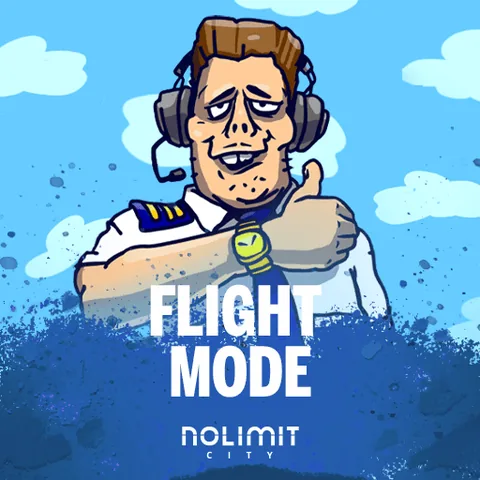 Flight Mode için özgün tanıtım görseli: slot oyunu düzenini soyut geometrik desenle gösterir.