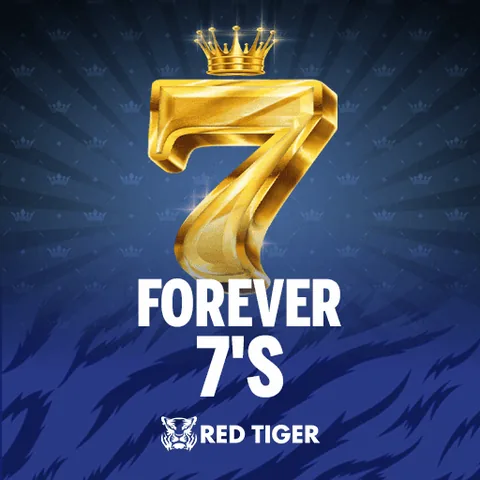 Forever 7's için özgün tanıtım görseli: slot oyunu düzenini soyut geometrik desenle gösterir.