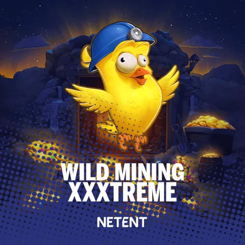 Wild Mining Xxxtreme için özgün tanıtım görseli: slot oyunu düzenini soyut geometrik desenle gösterir.