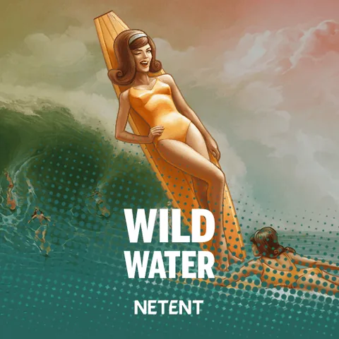 Wild Water için özgün tanıtım görseli: slot oyunu düzenini soyut geometrik desenle gösterir.